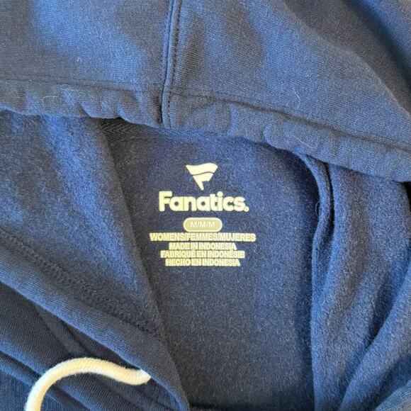 Notre Dame Fanatics Fighting Irish Hoodie Colorblock Pullover Blue Women's M - Picture 7 of 9